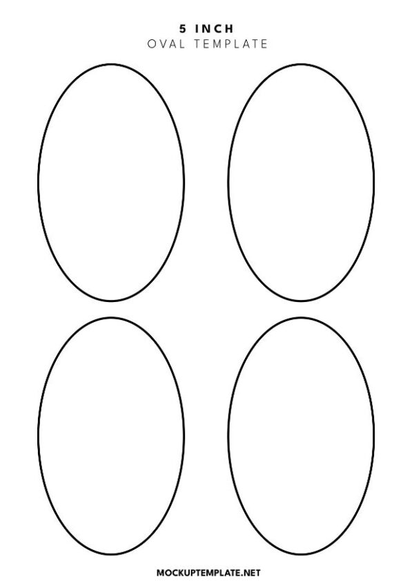 Best Free Printable Oval Templates Pdf Word