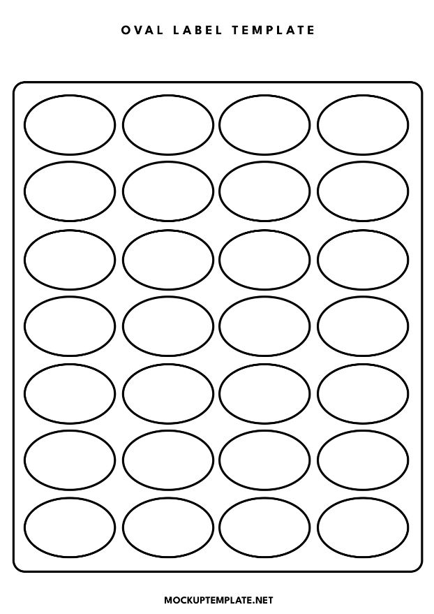 Best Free Printable Oval Templates Pdf Word