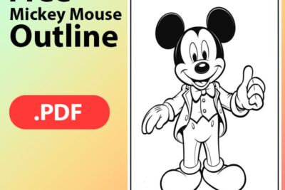 mickey mouse outline 2