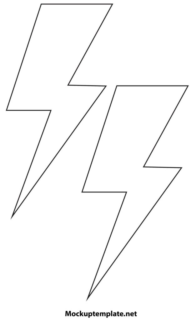 7-inch-lightning-bolt-template