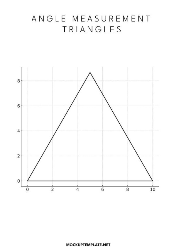 Printable Angle Measurement Triangle Template