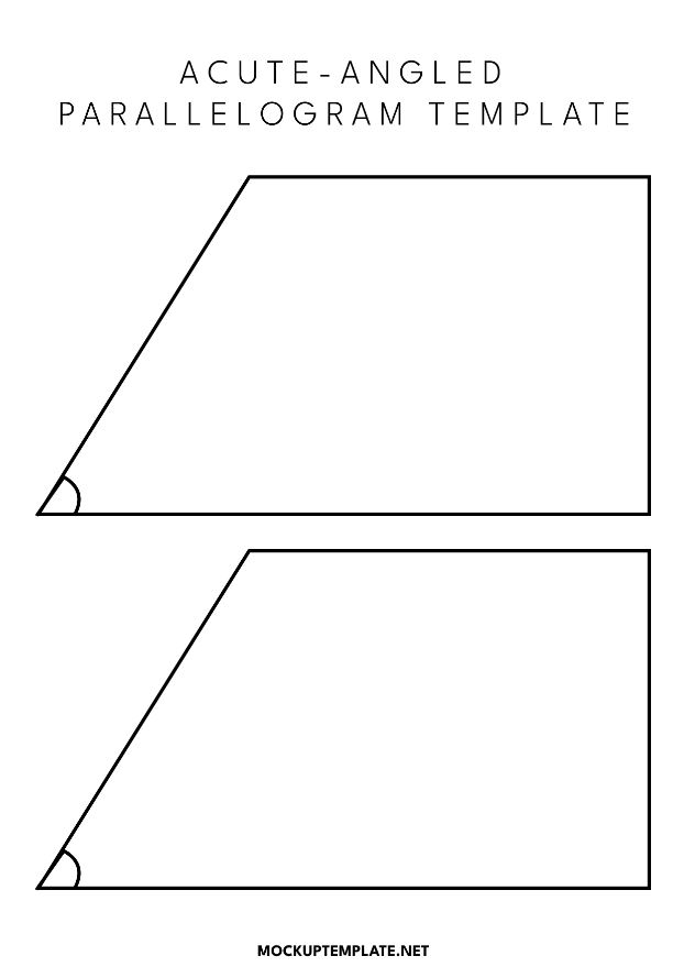 Acute-Angled Parallelogram Template