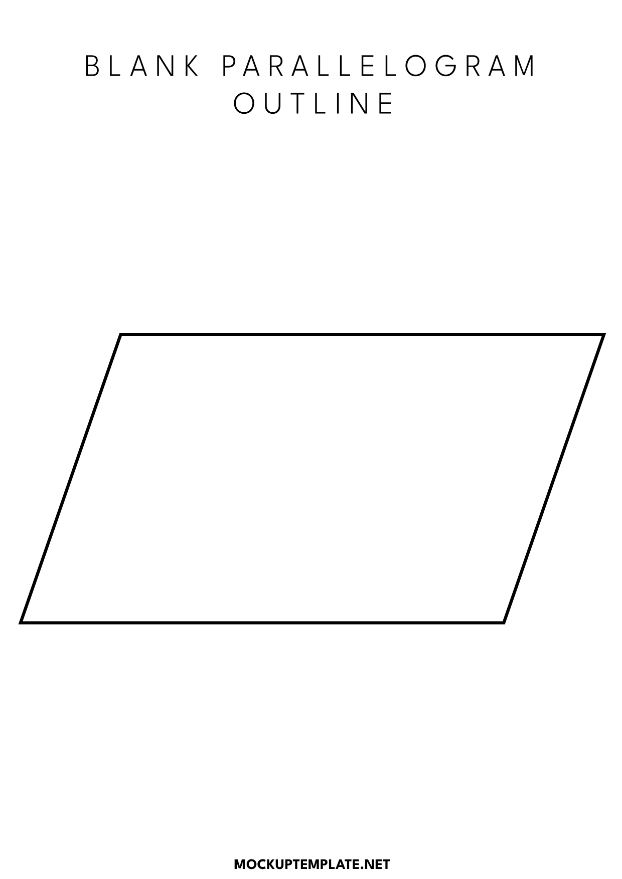 Blank Parallelogram Outline