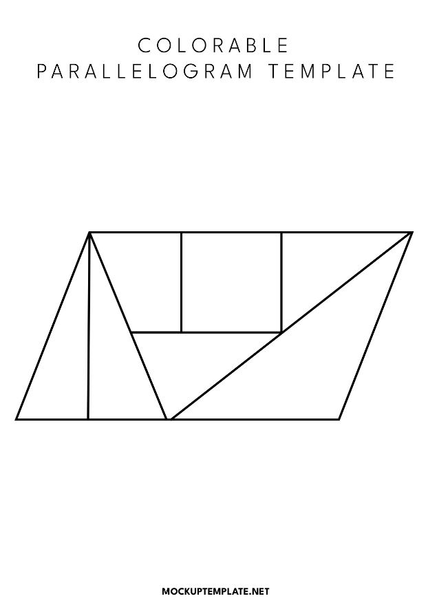 Colorable Parallelogram Template