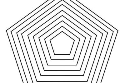 Decorative Pentagon Template