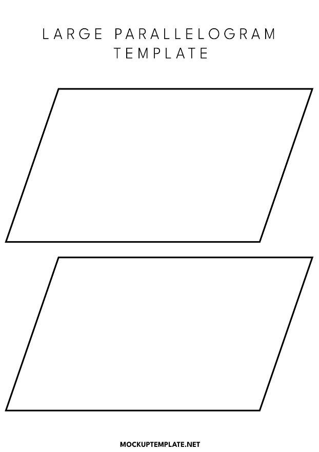 Large Parallelogram Template