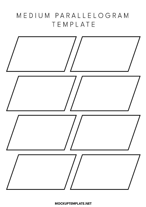 Medium Parallelogram Template