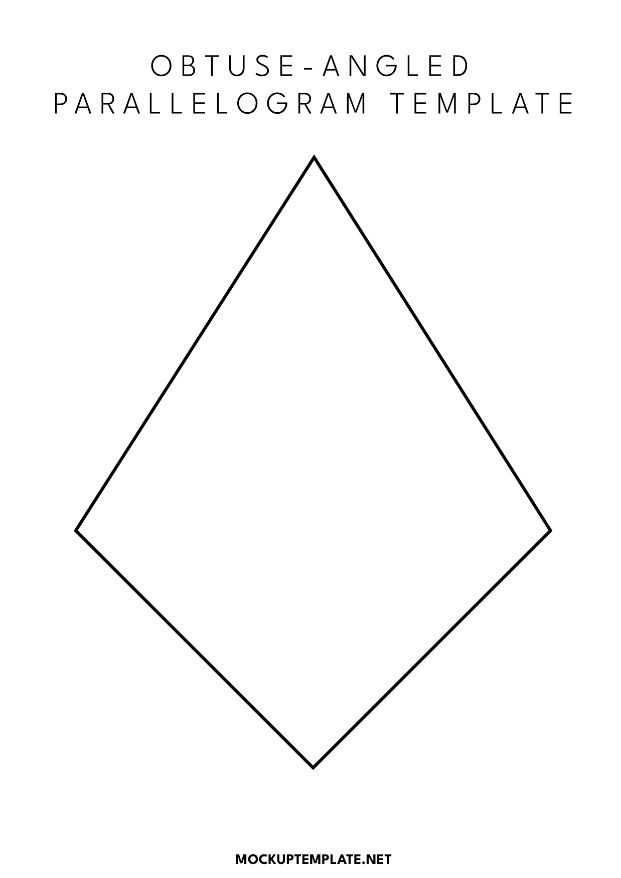 Obtuse-Angled Parallelogram Template