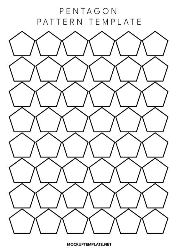 Pentagon Pattern Template