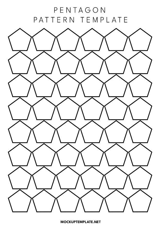 Pentagon Pattern Template