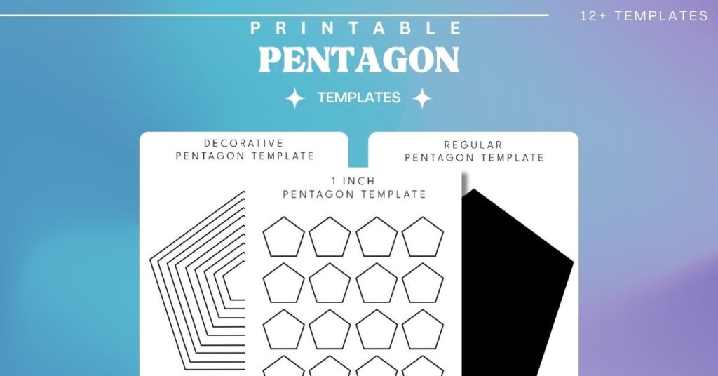 Printable Pentagon Templates