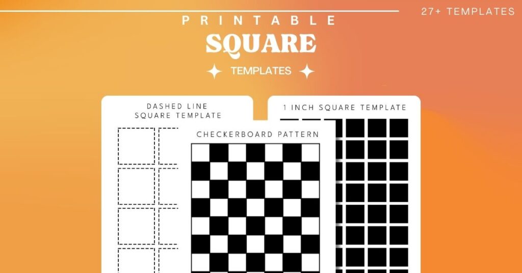 Printable Square Templates