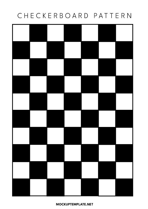 Square Checkerboard Pattern Template