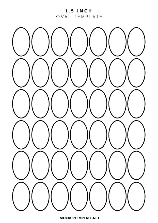 1.5 inch printable oval template