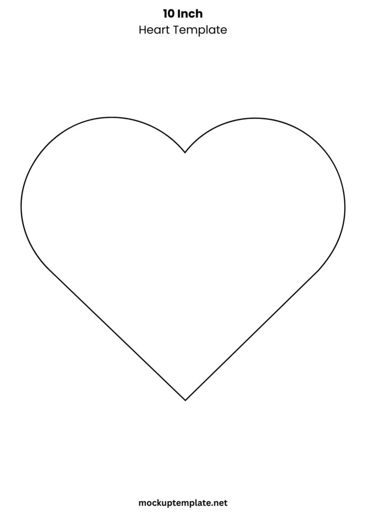 10 Inch Printable Heart Template