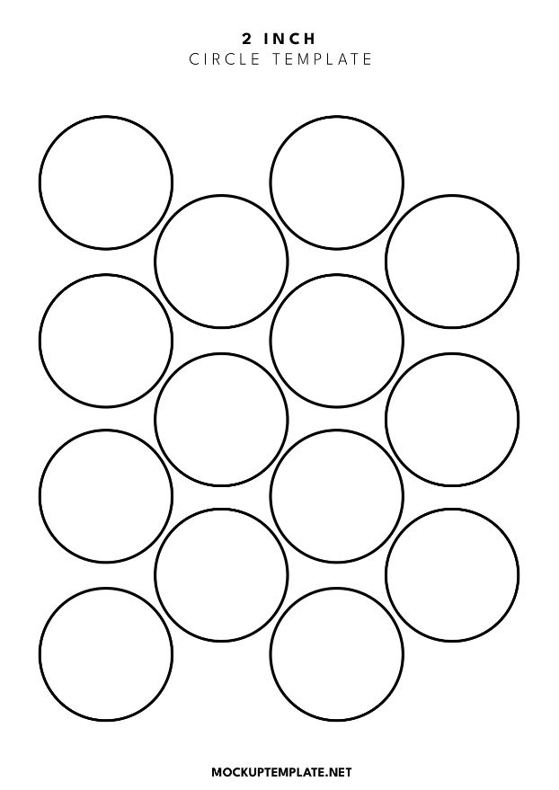 2 inch circle template