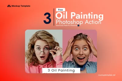 3 Oil Painting Photoshop Action