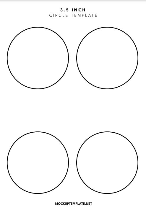 3.5 inch circle template