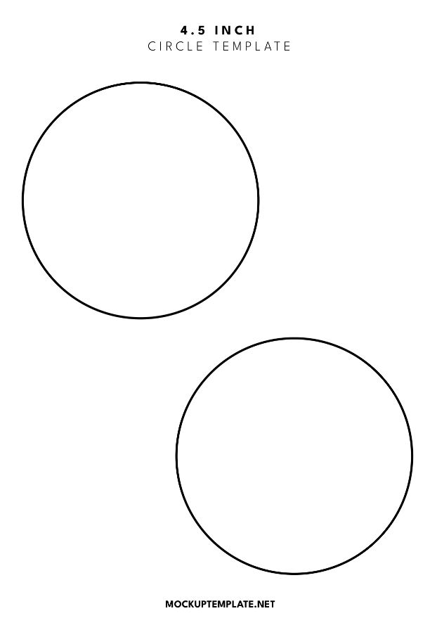 4.5 inch circle template