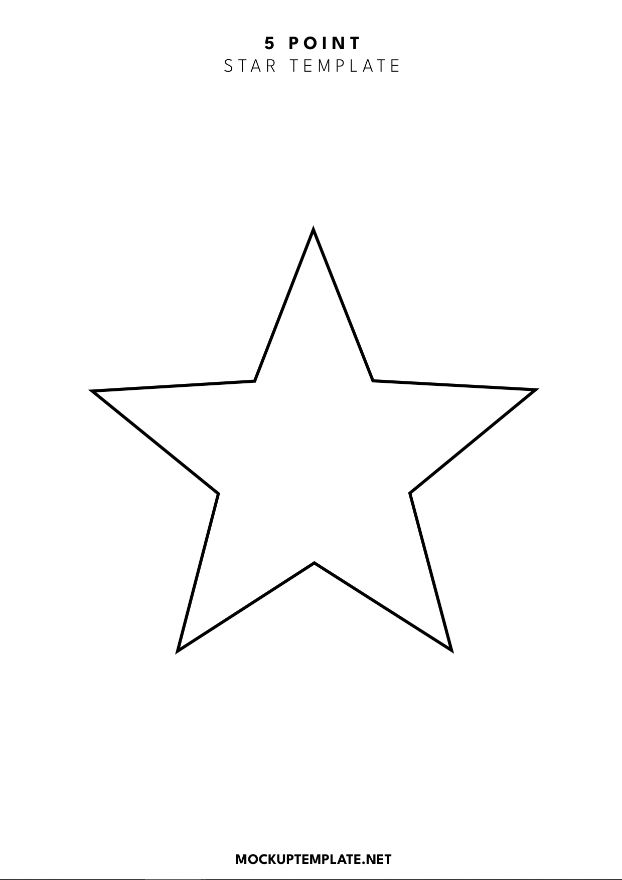 5-Point Star Templates