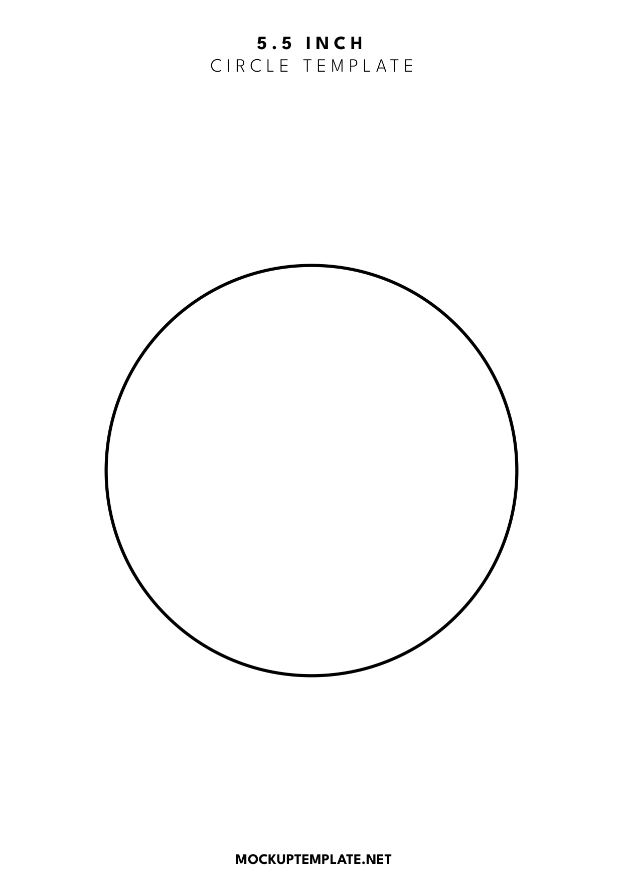 5.5 inch circle template