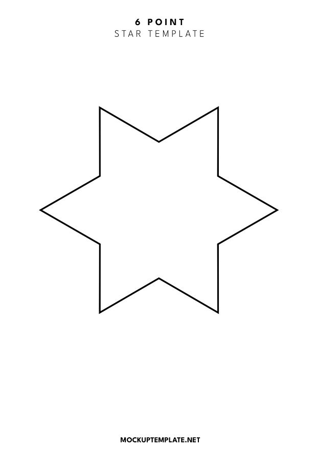 6-Point Star Templates