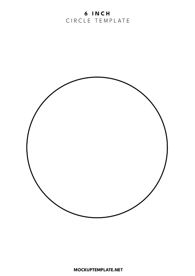 6 inch circle template