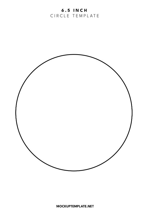 6.5 inch circle template