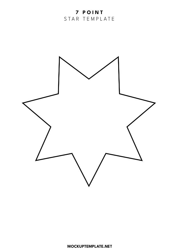 7-Point Star Templates