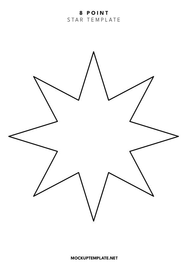 8-Point Star Templates