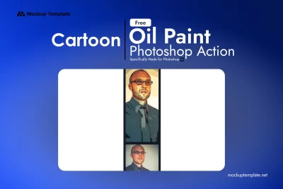 Cartoon Oil Paint Photoshop Action