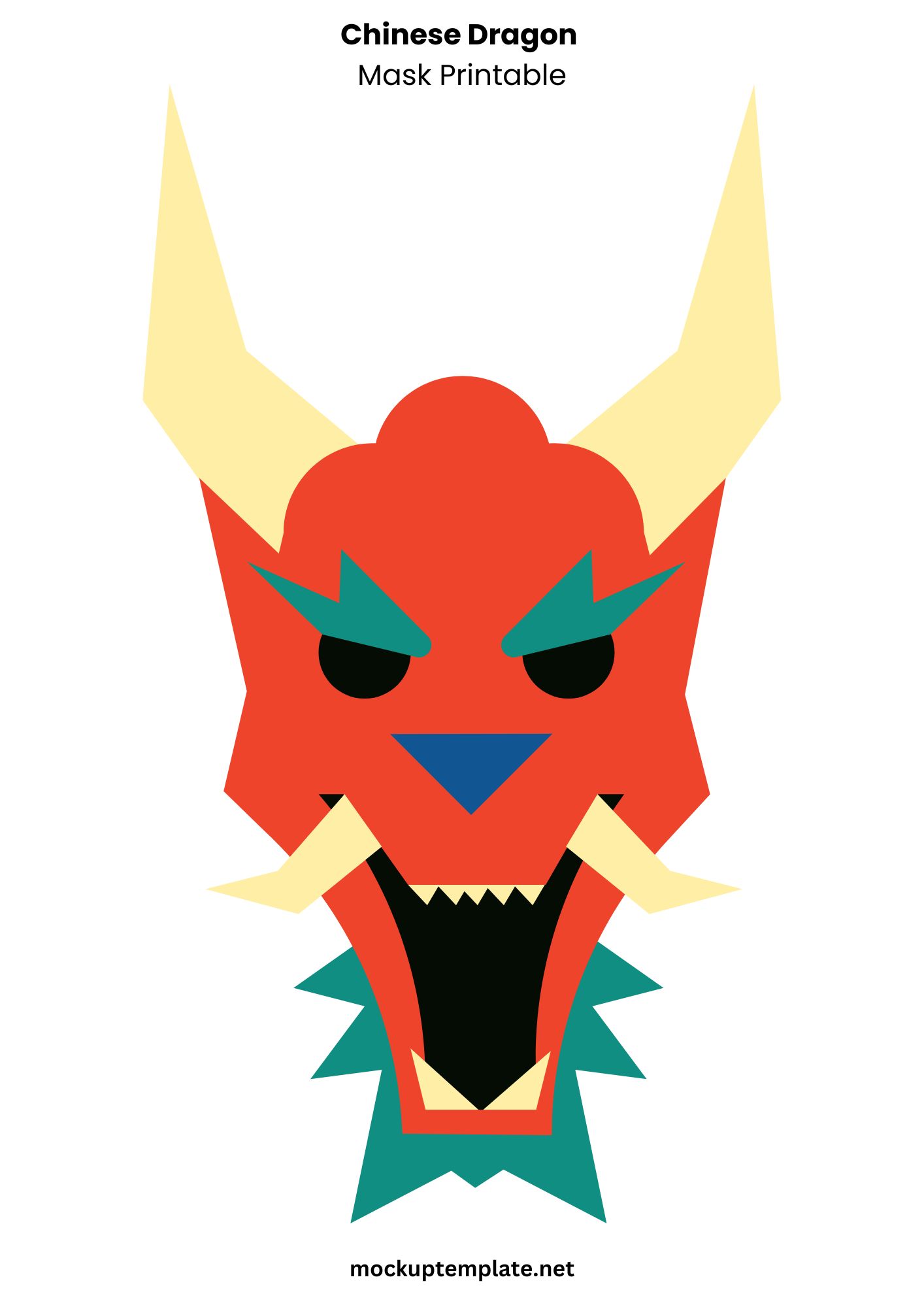 7+ Best Free Printable Dragon Mask Templates ( PDF )