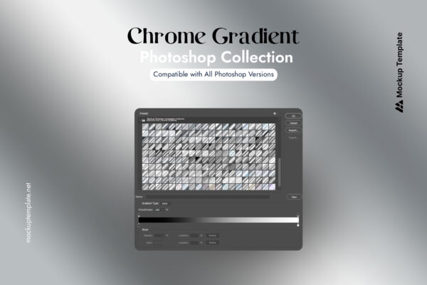 200 Chrome Gradient Photoshop (FREE) - Image 2