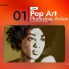 Comic pop art Photoshop action