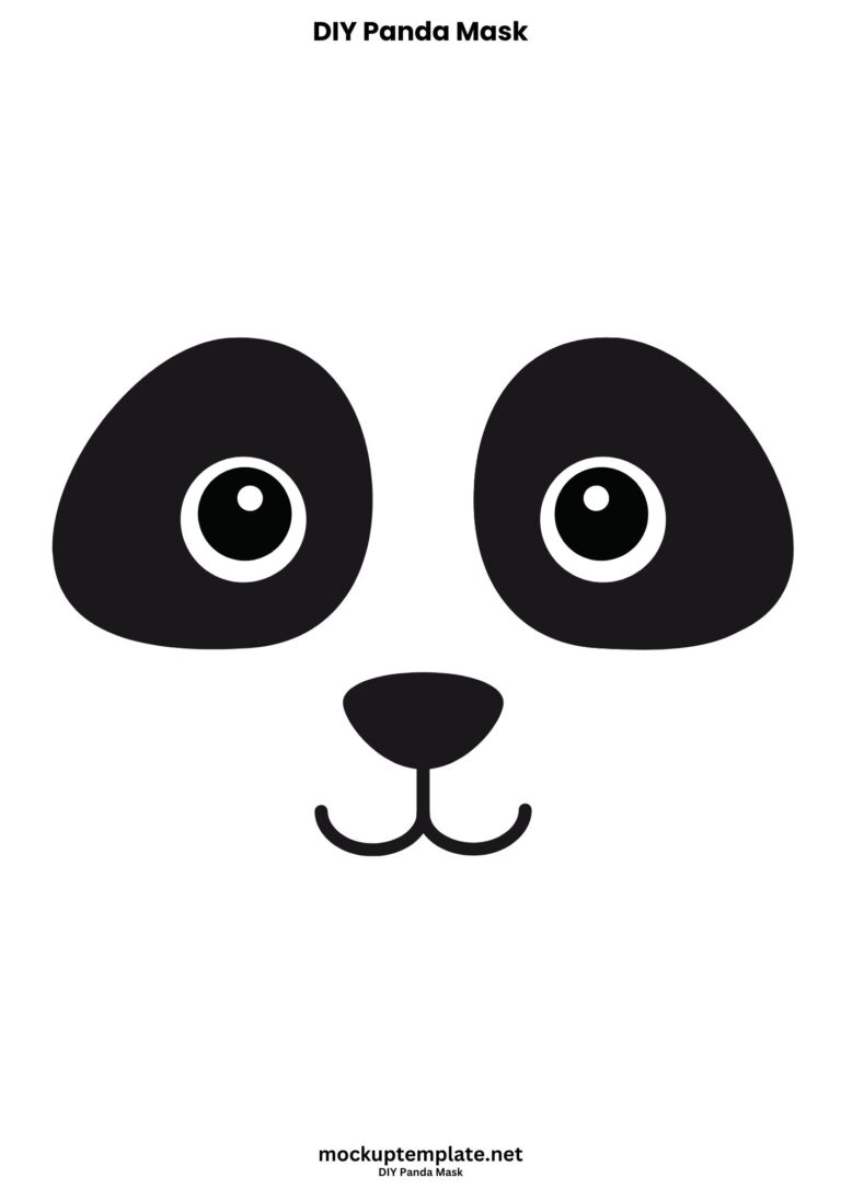10+ Best Free Printable Panda Mask Templates Templates ( PDF )