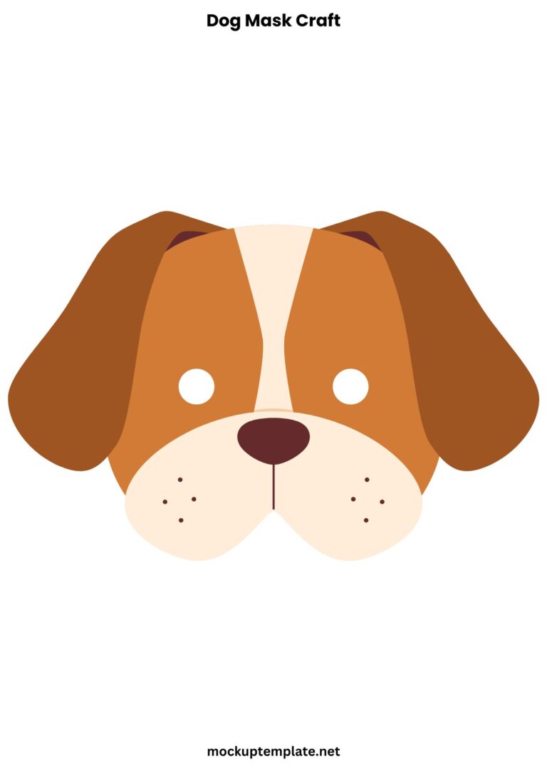 7+ Best Free Printable Dog Mask Templates ( PDF )