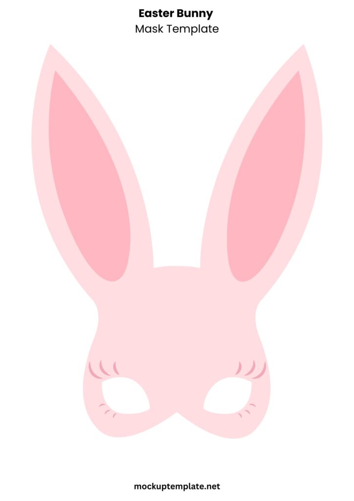 Easter Bunny Mask Template