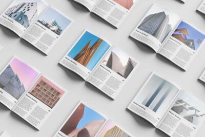 Free Magazine Set Mockup (PSD)