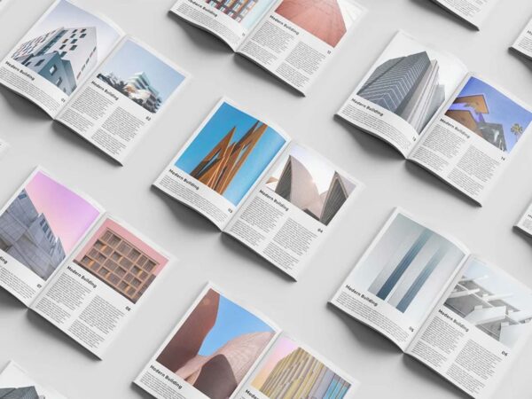 Free Magazine Set Mockup (PSD)