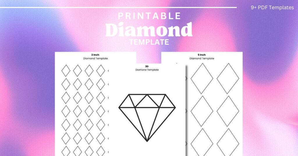 Free Printable Diamond templates