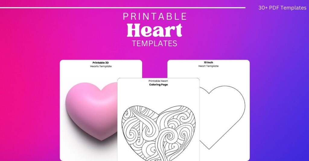 Free Printable Heart Templates