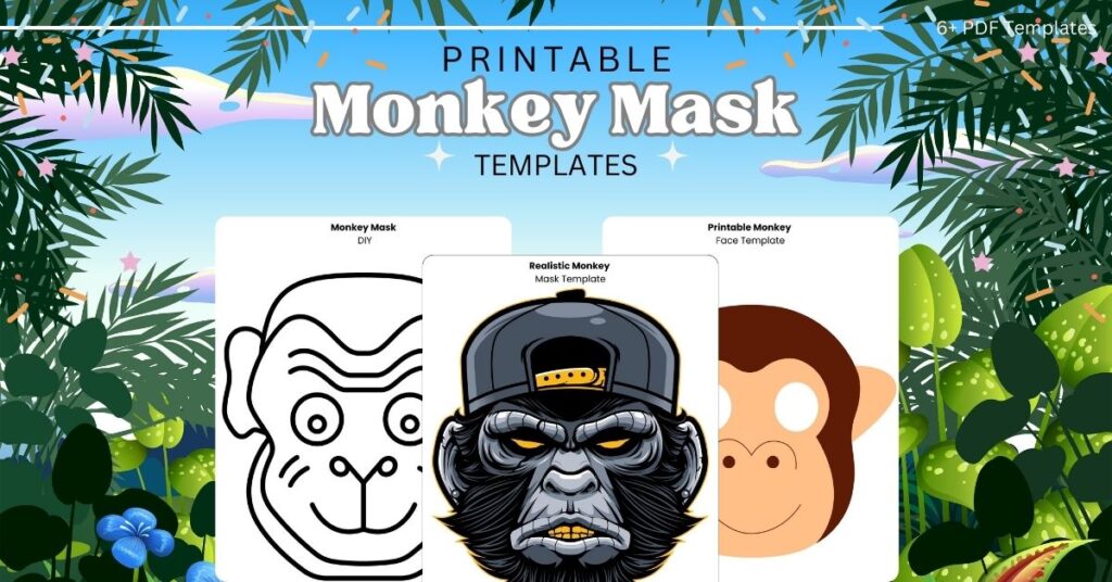 Free Printable Monkey Mask Templates