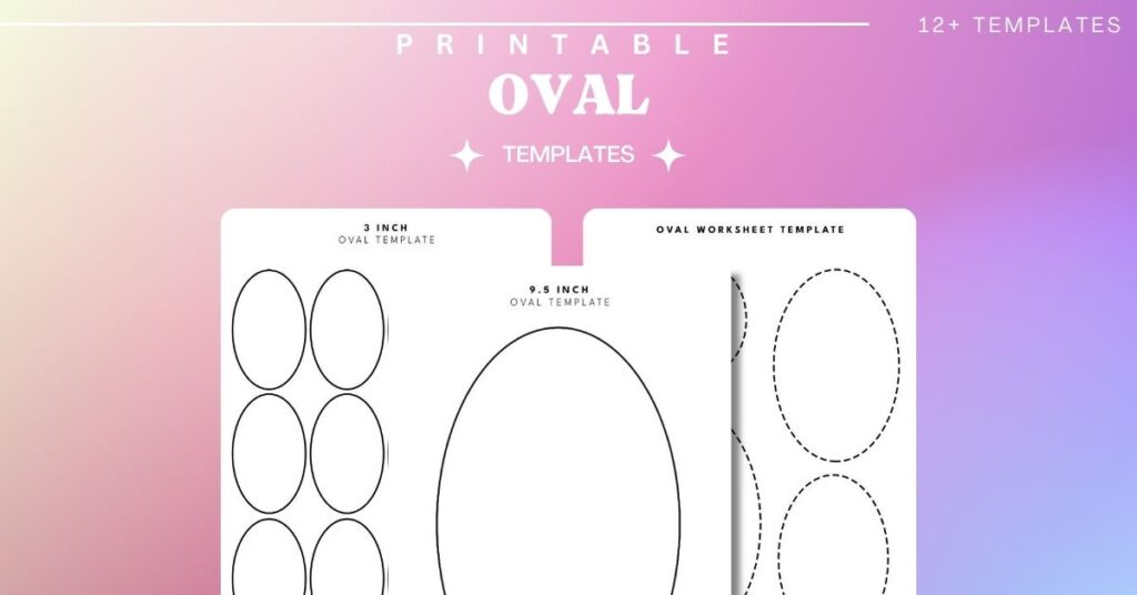 Free Printable Oval Templates