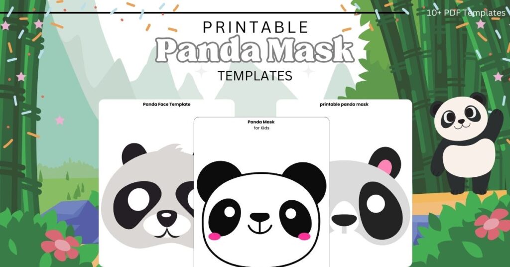 Free Printable Panda Mask Templates