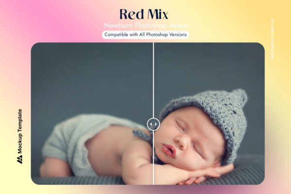 Free Red Mix Newborn Photoshop Action