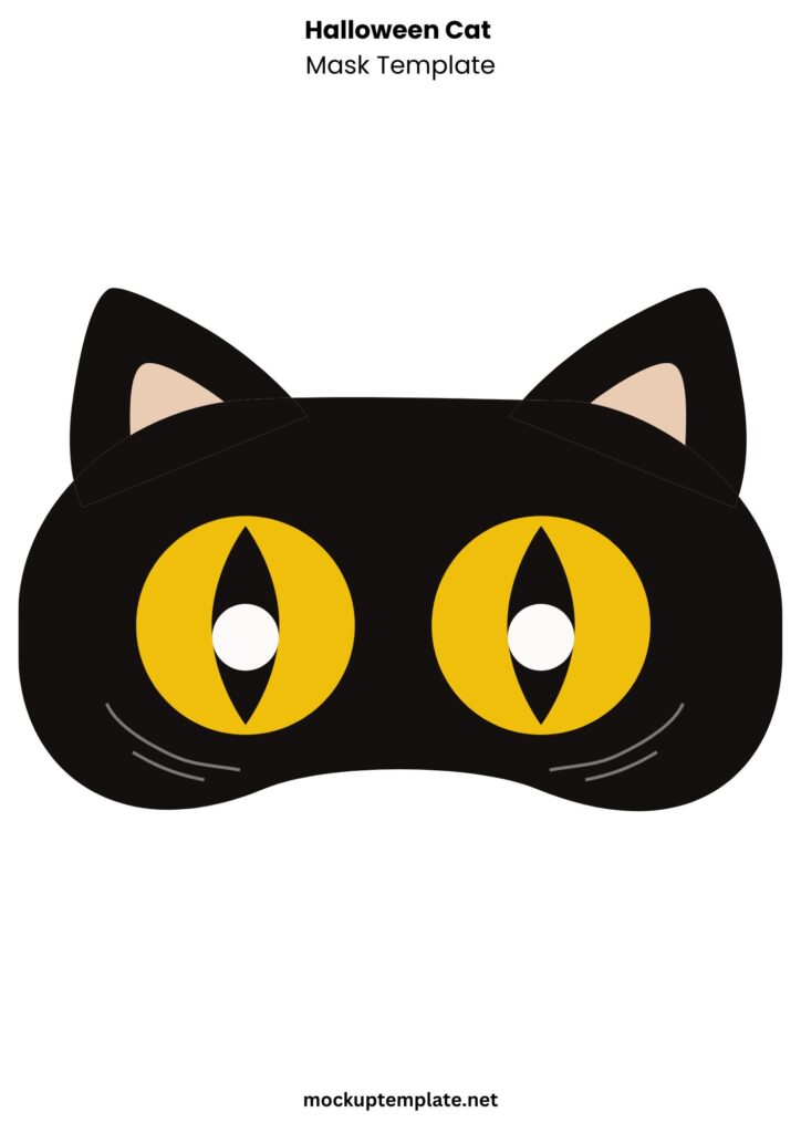 Halloween Cat Mask Template