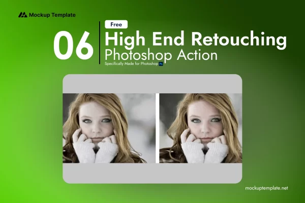 High End Retouching Photoshop Actions free download