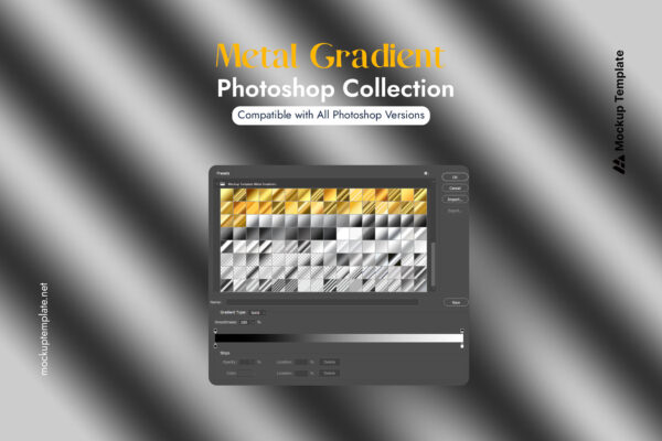 600 Metal Gradient Photoshop (FREE) - Image 2