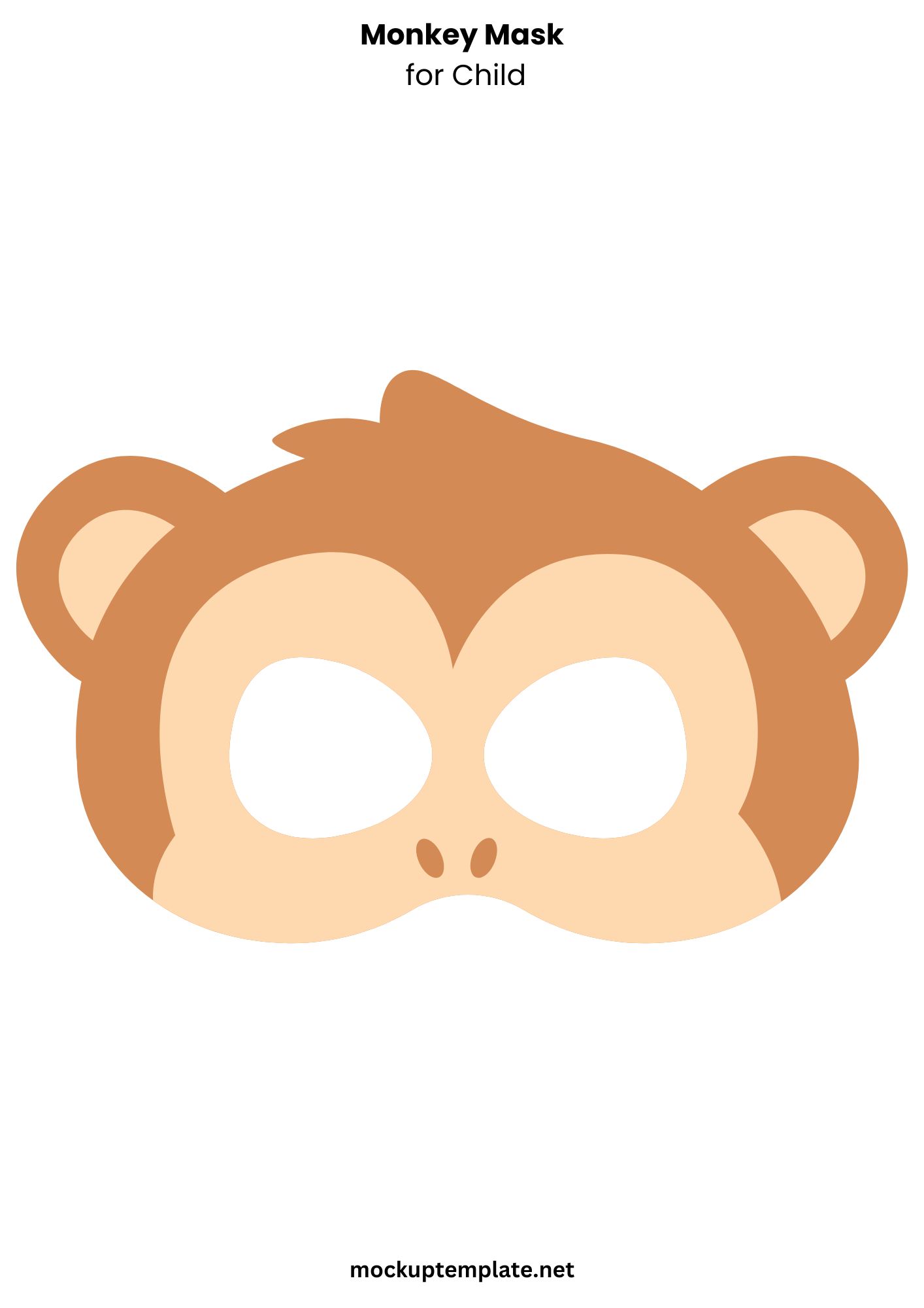 Printable Monkey Face Printable Monkey Face