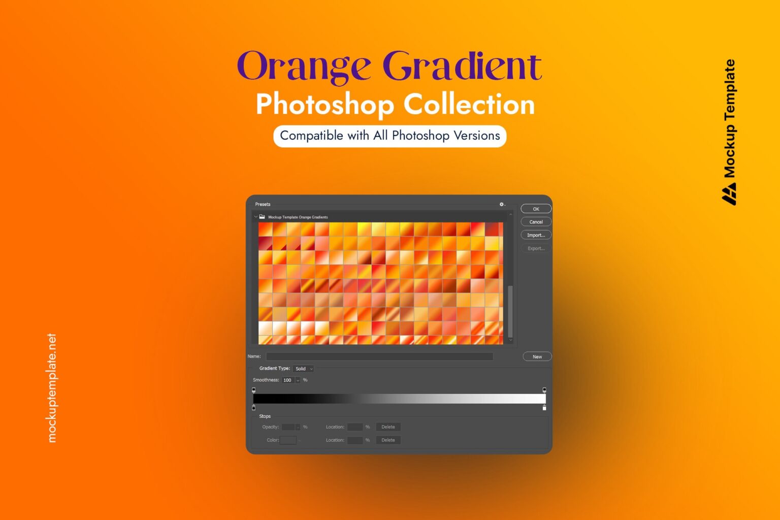 400 Orange Gradient Photoshop (FREE)